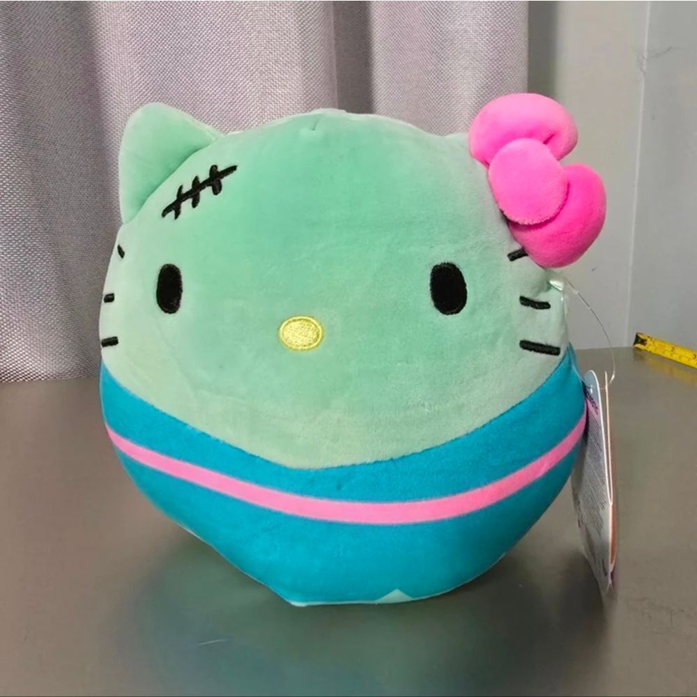 New Squishmallows 8" Hello Kitty Frankenstein Sanrio Plush toy Halloween 2025
